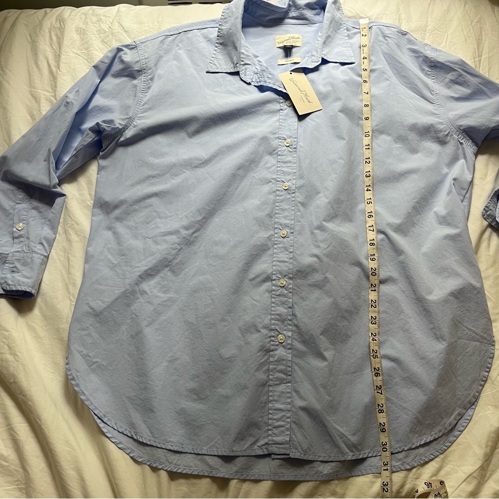 NWT Universal Thread Light Blue Button Down Cotto… - image 6